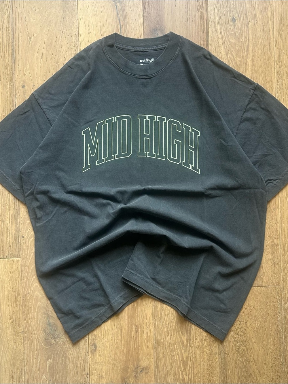 Mid High Black Short Sleeve Tee - Mid High